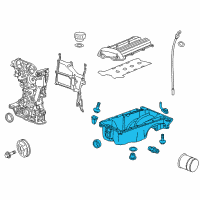 OEM 2013 Chevrolet Volt Oil Pan Diagram - 55573108