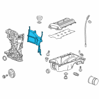 OEM 2011 Chevrolet Volt Front Cover Gasket Diagram - 55569748