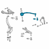 OEM Acura RLX Arm Assembly, Left Front (Lower) Diagram - 51380-TY2-A01