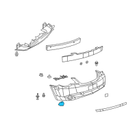 OEM 2010 Dodge Avenger Cover-Tow Hook Diagram - 1CF49TZZAA