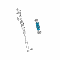 OEM 2008 Hyundai Elantra Spring-Rear Diagram - 55350-2H101