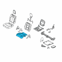 OEM 2017 Lincoln MKT Seat Cushion Pad Diagram - AE9Z-7463840-E