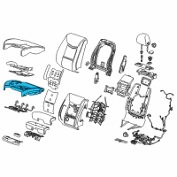 OEM 2014 Cadillac XTS Seat Cushion Pad Diagram - 23467548