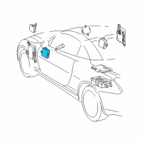 OEM 2009 Lexus SC430 Multiplex Network Door Computer, Front Left Diagram - 89223-24011