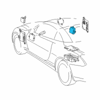 OEM 2006 Lexus SC430 Multiplex Network Door Computer, Front Right Diagram - 89222-24010