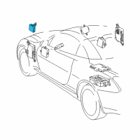 OEM 2002 Lexus SC430 Headlamp Leveling Computer Assembly Diagram - 89960-24010