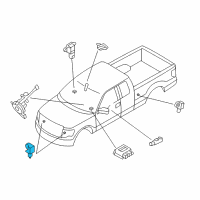 OEM Ford F-150 Front Sensor Diagram - AL3Z-14B004-A