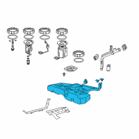 OEM 2015 Honda Accord Tank Set, Fuel Diagram - 17044-T3L-L00