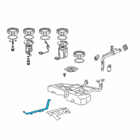 OEM Honda Band R, Fuel Tank Mt Diagram - 17521-T2A-A00