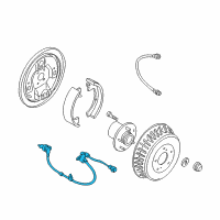 OEM Nissan Quest Sensor Assembly-Anti SKID, Rear Diagram - 47901-7B000