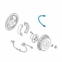 OEM 2001 Nissan Quest Hose Assy-Brake, Rear Diagram - 46211-7B000