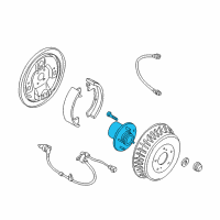 OEM 2000 Nissan Quest Hub Assy-Rear Diagram - 43202-7B000