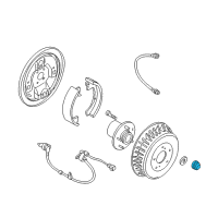 OEM 1995 Nissan Quest Cap-Hub, Rear Wheel Diagram - 43234-0B000