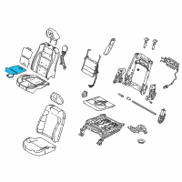 OEM 2013 Ford Taurus Seat Cushion Heater Diagram - AG1Z-14D696-N