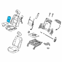 OEM 2014 Ford Taurus Seat Back Heater Diagram - AG1Z-14D696-Q