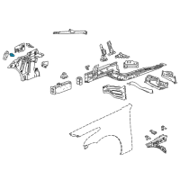 OEM 2014 Cadillac CTS Bracket Ball Stud Diagram - 11547732