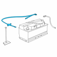 OEM BMW 750i Positive Battery Cable Diagram - 61-12-6-904-905