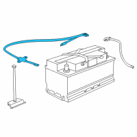 OEM 2008 BMW 750Li Positive Battery Cable Diagram - 61-12-6-904-905