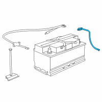 OEM 2007 BMW 750Li Negative Battery Cable Diagram - 61-12-6-928-050