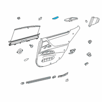 OEM 2022 Lexus ES250 Cover, RR Door ARMRE Diagram - 74261-06070-C0