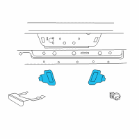 OEM Ram Lamp-License Plate Diagram - 55078094AE