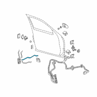 OEM 2005 Cadillac Escalade EXT Rod-Front Side Door Locking Diagram - 15048591