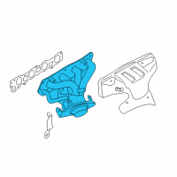 OEM 2012 Nissan Versa Exhaust Manifold Assembly Diagram - 14002-3HC0A