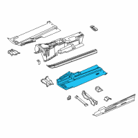 OEM 2006 Chrysler Crossfire Pan-Front Floor Diagram - 5103157AB