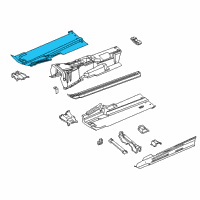 OEM 2005 Chrysler Crossfire Pan-Front Floor Diagram - 5103156AB