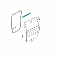 OEM 2003 Kia Sedona WEATHERSTRIP-Rain Rail, LH Diagram - 0K53A73770