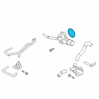 OEM Ford Water Pump Assembly Gasket Diagram - 1S7Z-8507-AE