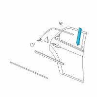 OEM 2005 Dodge Magnum APPLIQUE-Rear Door Diagram - 4806092AD