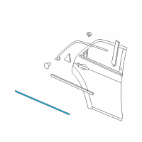 OEM Dodge Charger Molding-Rear Door Diagram - 1DX24TZZAC
