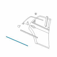 OEM 2009 Chrysler 300 Molding-Rear Door Diagram - 1DX24TZZAC