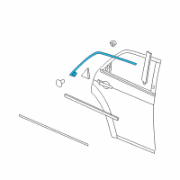 OEM 2008 Dodge Charger Molding-Rear Door Diagram - 4805839AD