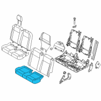 OEM 2015 Ford Transit-150 Seat Cushion Pad Diagram - CK4Z-9963841-H