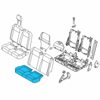 OEM 2019 Ford Transit-250 Seat Cushion Pad Diagram - CK4Z-9963841-H