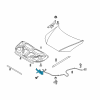 OEM 2011 Hyundai Santa Fe Latch Assembly-Hood Diagram - 81130-2B200