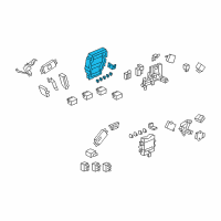 OEM Acura Box Assembly, Fuse Diagram - 38200-SJA-A05