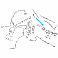OEM 2018 BMW X4 Windshield Wiper Arm Right Diagram - 61-61-7-213-272