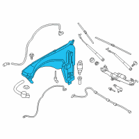 OEM 2017 BMW X3 Washer Fluid Reservoir Diagram - 61-66-7-255-828