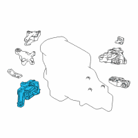 OEM 2018 Infiniti QX30 Insulator-Engine Mounting, Rh Diagram - 11210-5DA0A