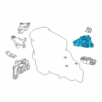 OEM 2019 Infiniti QX30 Insulator-Engine Mounting, LH Diagram - 11220-5DA0A