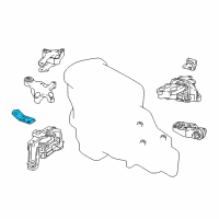 OEM 2018 Infiniti QX30 Stay-Engine Mounting, RH Diagram - 11237-5DA0A
