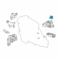 OEM 2019 Infiniti QX30 Stay-Engine Mounting Diagram - 11238-5DA0A