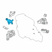 OEM 2017 Infiniti QX30 Bracket-Engine Mounting Diagram - 11231-5DC0A