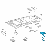 OEM 2016 Toyota Land Cruiser Map Lamp Assembly Diagram - 81260-60F30-A0