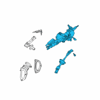 OEM Toyota Solara Column Assembly Diagram - 45250-AA012