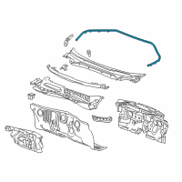 OEM 2019 Buick LaCrosse Rear Weatherstrip Diagram - 26700179