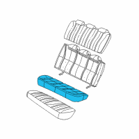 OEM 2005 Chevrolet Impala Pad Asm, Rear Seat Cushion (Fixed) Diagram - 88899708